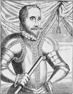 Porträt von Pedro de Valdibia, Gouverneur von Chile, aus 