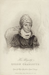 Porträt von Königin Charlotte von English School