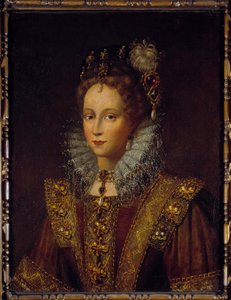Porträt von Königin Elisabeth I. von England (1533-1603) Gemälde der englischen Schule (17. Jahrhundert) von English School