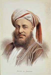 Porträt von Sayyid Barghash, Sultan von Sansibar