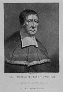 Porträt von Sir Thomas Twisden, aus 