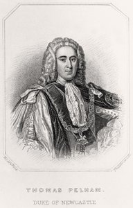 Porträt von Thomas Pelham, Herzog von Newcastle, 1835 von English School