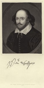 Porträt von William Shakespeare von English School