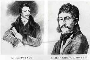Porträts von Henry Salt und Bernardino Drovetti