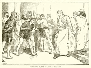 Posthumius im Theater von Tarent