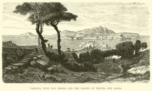 Pozzuoli, mit Capo Miseno und den Inseln Procida und Ischia