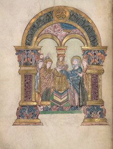 Darstellung im Tempel, aus dem Benedictional von St. Aethelwold, 971-984