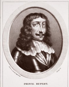 Prinz Rupert, aus einem alten Stich, zugeschrieben Delaporte, graviert von de Ducarme
