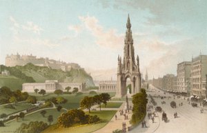 Princes Street Edinburgh, Blick nach Westen von English School