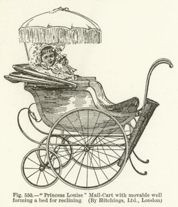 Princess Louise Kinderwagen mit beweglichem Bett