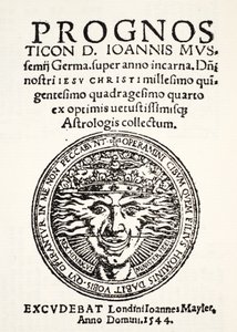 Prognostikation für 1544 von Jo. Mussemius, gedruckt von J. Mayler, 1544