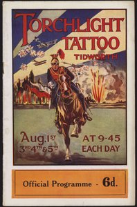 Programm für das Tidworth Fackellicht Tattoo, Tidworth Park, Wiltshire