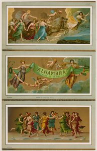 Werbeflyer für das Alhambra Theatre of Varieties, London von English School