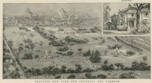 Vorgeschlagener neuer Park für Vauxhall und Lambeth von English School