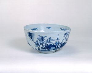 Punch-Schale, möglicherweise hergestellt in Brislington, ca. 1675-1700