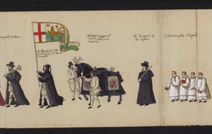Begräbnisprozession von Königin Elisabeth I. von English School