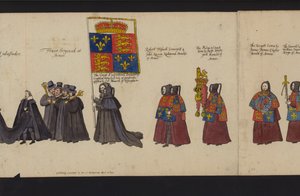 Begräbnisprozession von Königin Elisabeth I. von English School