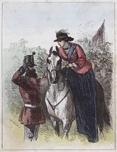 Königin Victoria verteilt das Victoria-Kreuz von English School