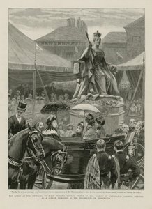 Königin bei der Enthüllung