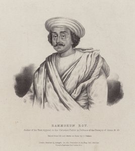 Ram Mohan Roy, indischer Philosoph, Reformer und Gründer der Brahmo Sabha Bewegung von English School