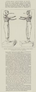 Jüngste archäologische Entdeckungen in Theben, Oberägypten, Figuren von Isis und Nephthys von English School
