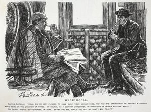 Reziprok, Illustration aus Punch von English School