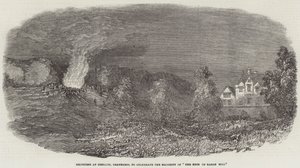 Freudenfeier in Henllys, Beaumaris, zur Feier der Volljährigkeit des "Erben von Baron Hill" (Gravur)