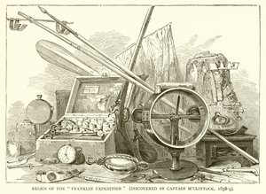 Relikte der Franklin-Expedition (entdeckt von Kapitän MClintock, 1858-9)