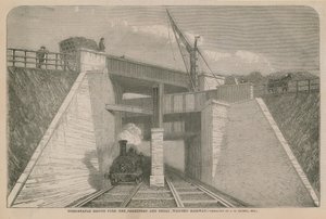 Bemerkenswerte Brücke über die Brentford und Great Western Railway