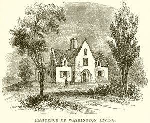 Wohnsitz von Washington Irving von English School