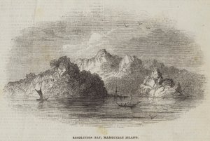 Resolution Bay, Marquesas-Insel (Stich) von English School