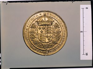 Rückseite des Siegels von Heinrich VIII. von English School