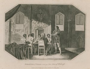 Richard Herzog von Gloucester beschuldigt Jane Shore der Hexerei von English School