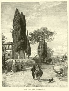 Straße von Cavi nach Genazzano von English School