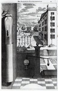 Robert Boyles Entwürfe und Ideen für die Vakuumpumpe, veröffentlicht 1669