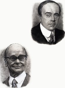 Robert Falcon Scott und Peter Scott von English School