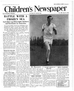 Roger Bannister, Titelseite der 