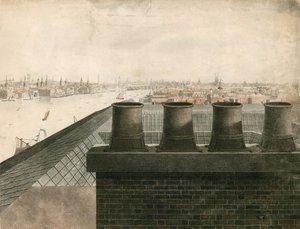 Dachansicht von London und der Themse