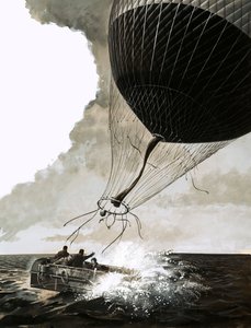 Rosemary Mudie und ihr Ehemann versuchen eine transatlantische Überquerung mit einem Ballon von English School