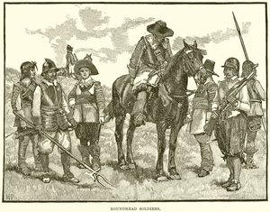 Rundkopf-Soldaten von English School