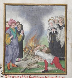 Theseus verbrennt die Leichen der von König Kreon von Theben getöteten Athener, aus dem 