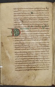 Initiale D. De temporum ratione. Beda Venerabilis von English School