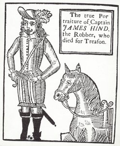 Royalistischer Straßenräuber James Hind (Stich)