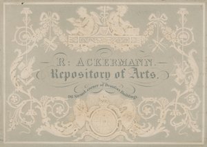 Rudolph Ackermann, Handelskarte, geprägt von Dobbs