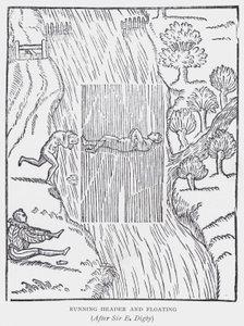 Laufender Kopf und Schwimmen, nach Sir E. Digby