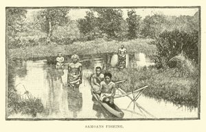 Samoaner beim Fischen von English School