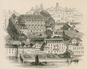 Sandford Manor House, Fulham, London, angeblich der Wohnsitz von Nell Gwynne von English School