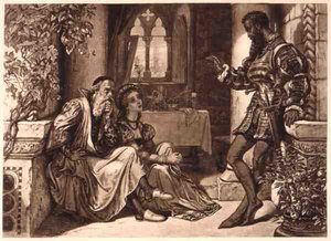 Szene aus Othello, Akt I Szene 3, von William Shakespeare von English School