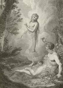 Szene aus Paradise Lost, von John Milton von English School