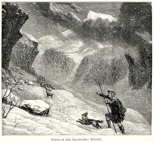 Szene in den Grampians: Stürmisch von English School